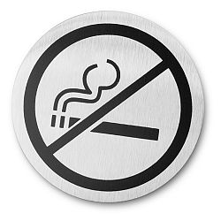 Blomus Dveřní kulatá tabulka "zákaz kouření" SIGNO