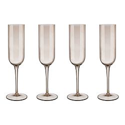 Blomus Set 4 sklenic flétna na šampaňské FUUM zlatavé sklo