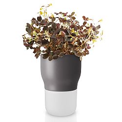 Eva Solo Samozavlažovací keramický květináč šedý Ø 9 cm