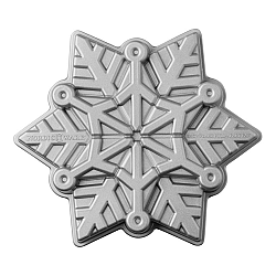 Nordic Ware Forma na koláč Frozen Snowflake Bundt® stříbrná