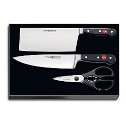 WÜSTHOF Sada nožů s nůžkami Classic 3 ks