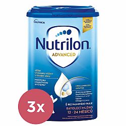 3x NUTRILON 3 Batolecí mléko 800 g, 12+