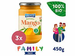 3x SALVEST Family BIO Mango 100% 450 g