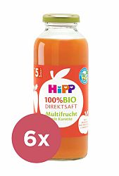 6x HiPP 100 % Bio Juice Ovocná šťáva s karotkou