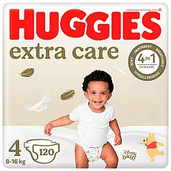 HUGGIES® Extra Care pleny jednorázové 4 (8-14 kg) 120 ks