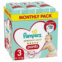 PAMPERS Premium Care Kalhotky plenkové vel. 3 (6-11 kg) 144 ks